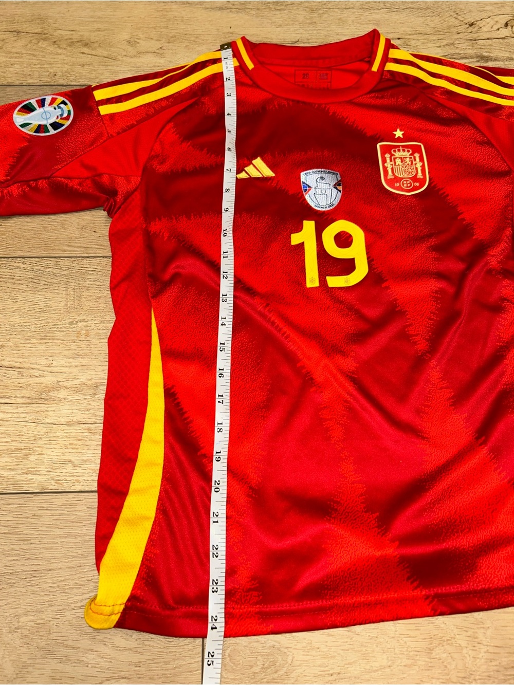 Lamine Yamal Spain Soccer Football Jersey Adidas Size 28 Youth Small Slim Fit - Picture 12 of 14